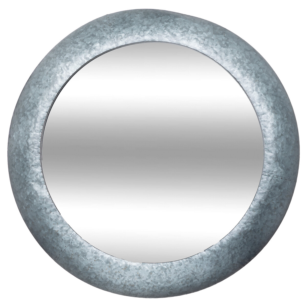 "Lewis" round mirror Silver, &Oslash; 70 cm