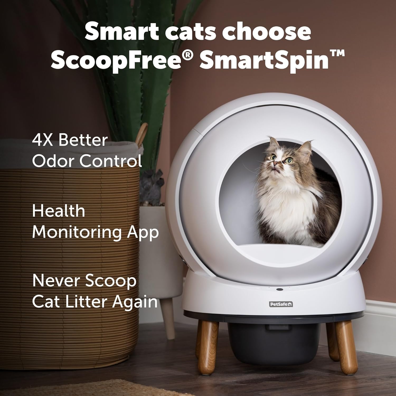 PetSafe Automatic Cat Litter Box Self Cleaning, App Controlled Self Cleaning with Health Monitoring - Image 2
