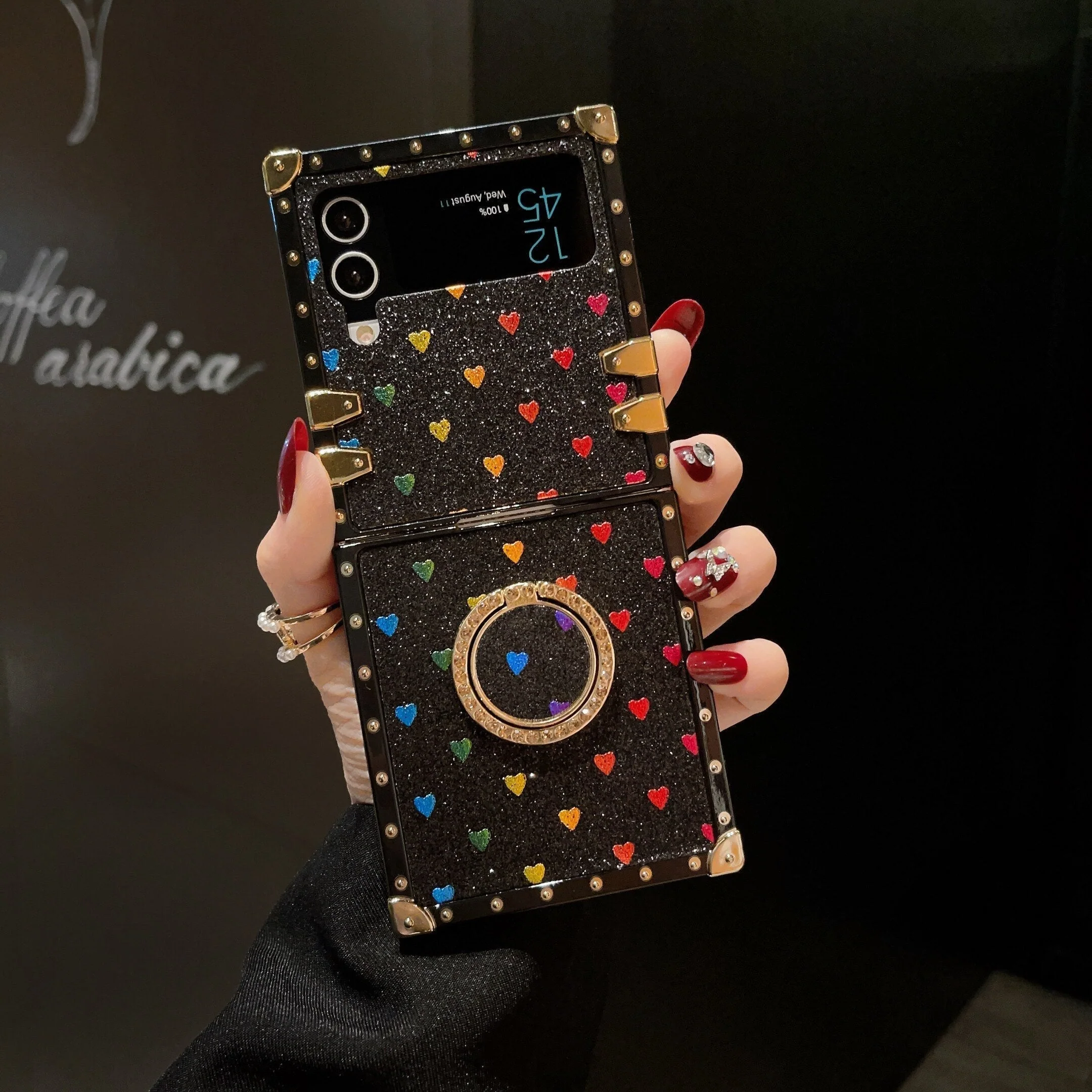 Samsung Galaxy Z Flip6/5/4/3 5G Square Case Passion Ring - Wholesale & Influencer