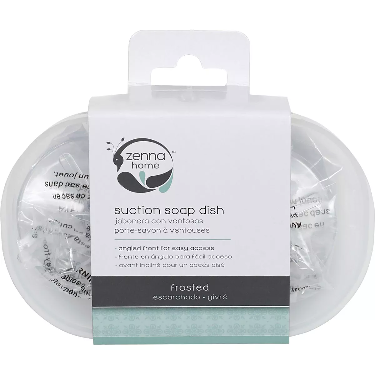 Zenith Zenna Home Frosted Finish Suction Soap Dish
