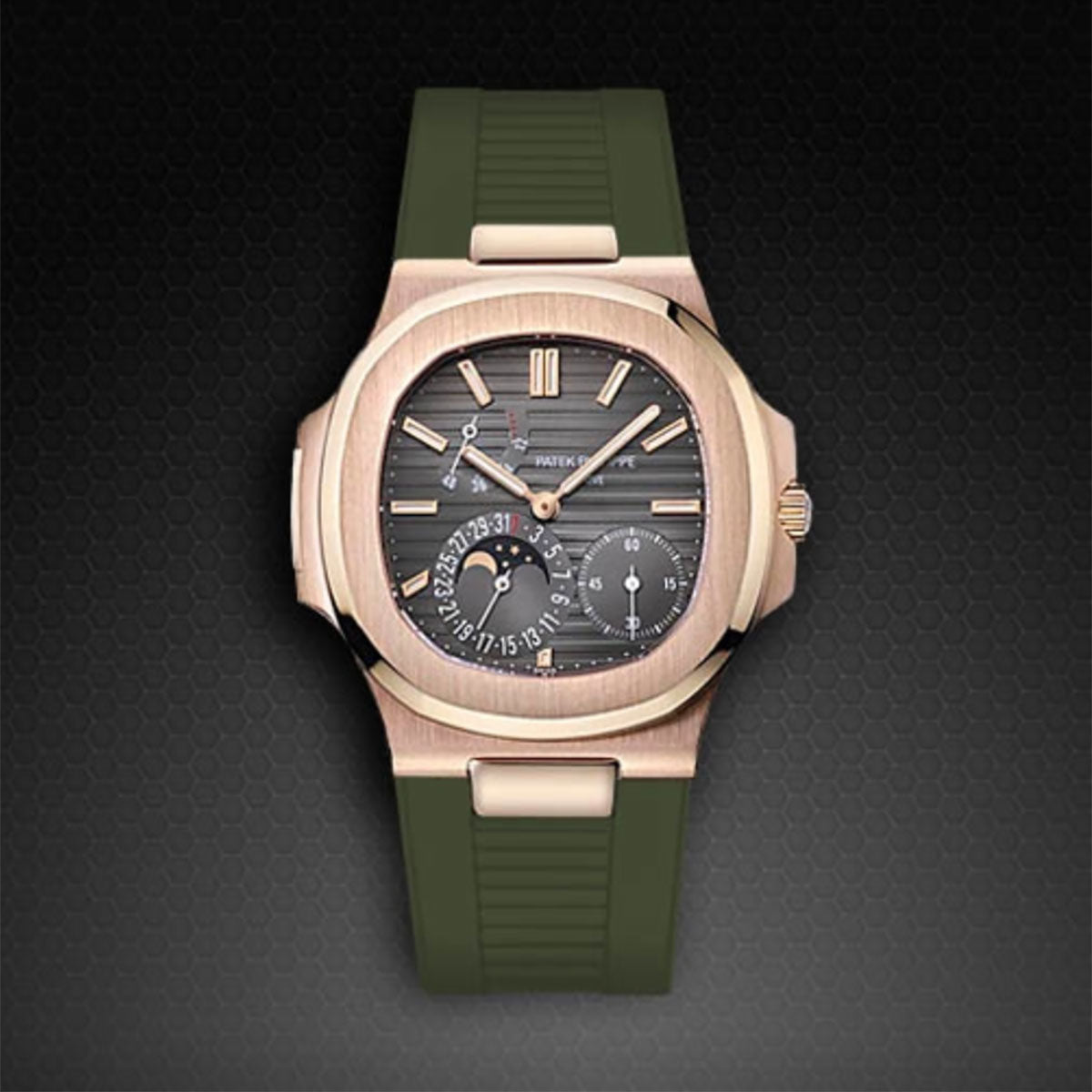 Patek Philippe - Rubber B strap for Nautilus 5712 RG / WG(1:1 replica) - Top club