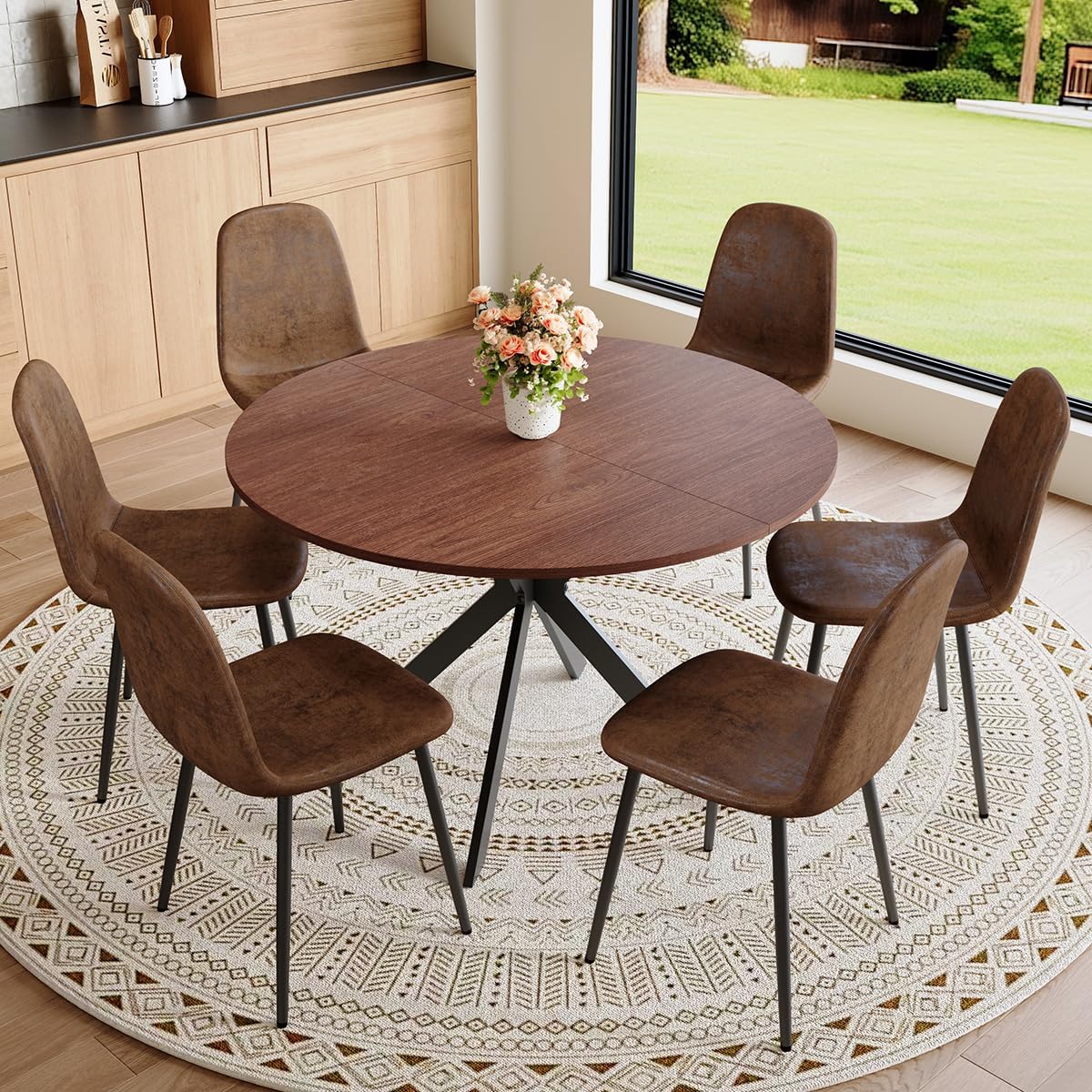 Round Dining Table Set for 6｜42