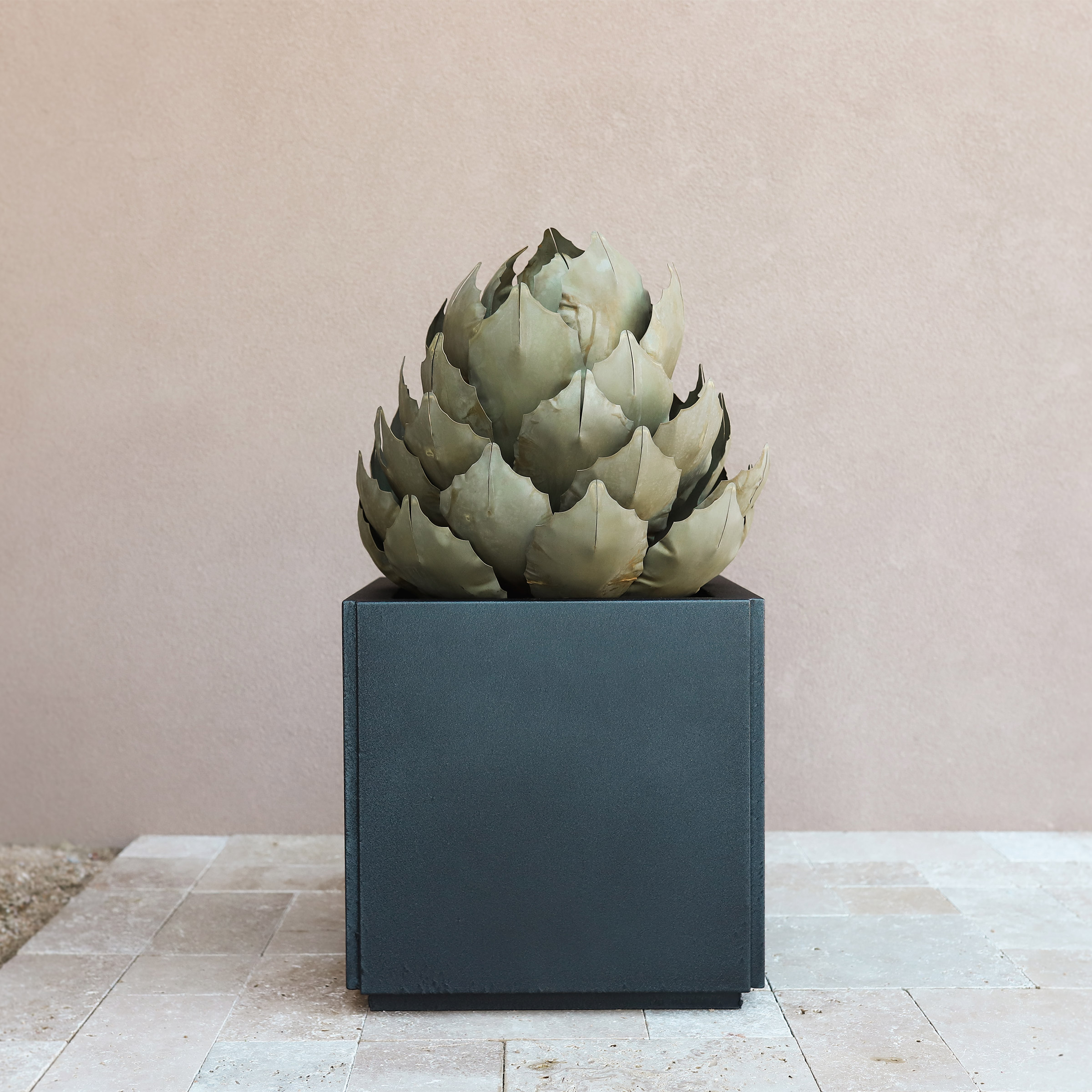 Artichoke Agave Sculpture by Desert Steel