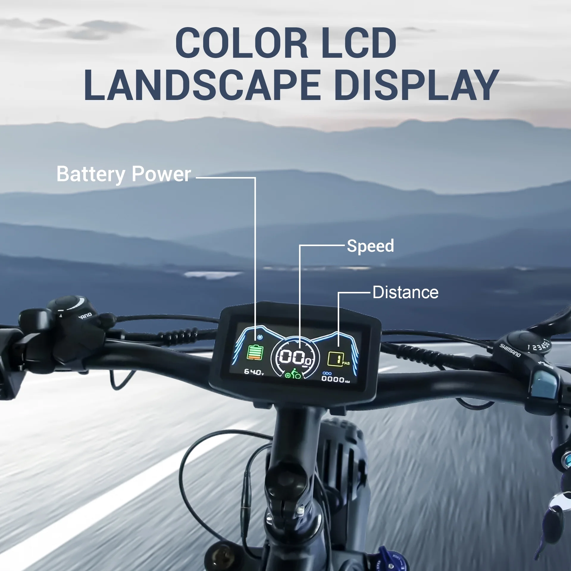 5000w Peak Dual Motor Electric Bike, 26" Fat Tire Shimano 21 Speed 45 MPH Commuter Mtb, 60V 25AH Front Suspension Ebike - Image 11