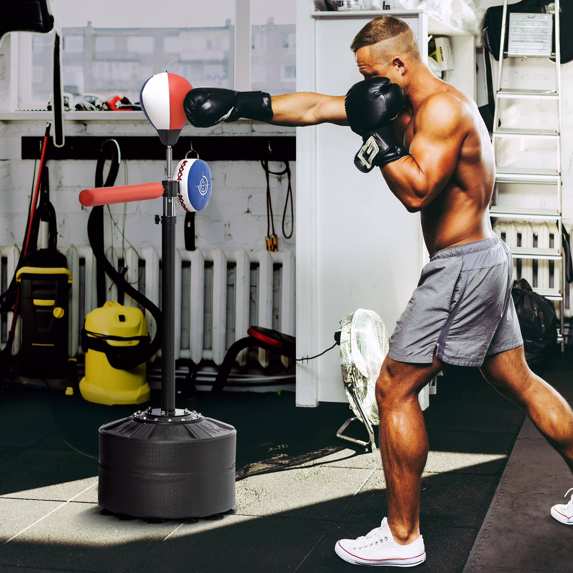 Soozier Speed Bag Boxing Bag Stand Reflex Training Equipment - Image 3
