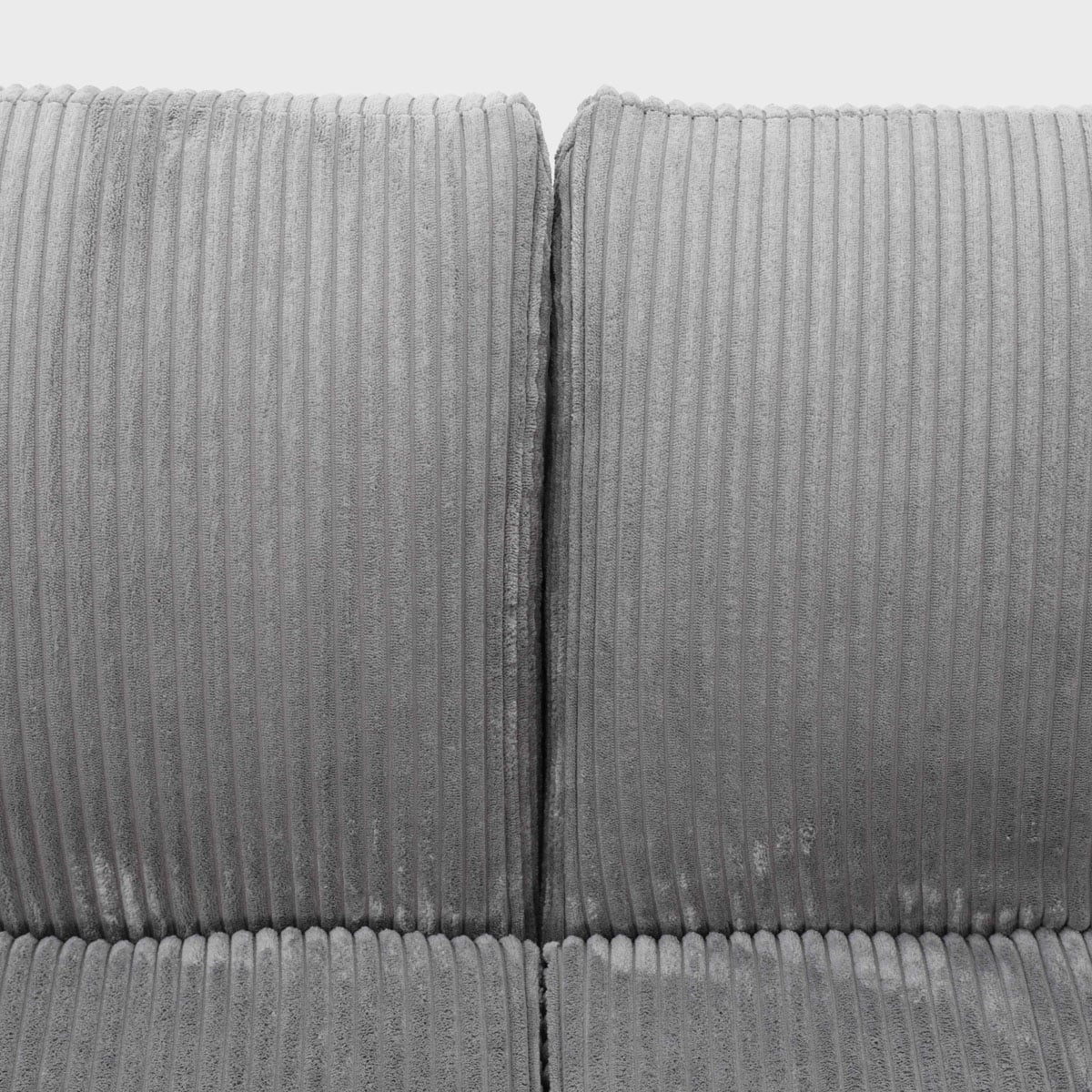 Sofa modułowa SVELA 2-osobowa szara piankowa sztruksowa 161x80x60,5 cm