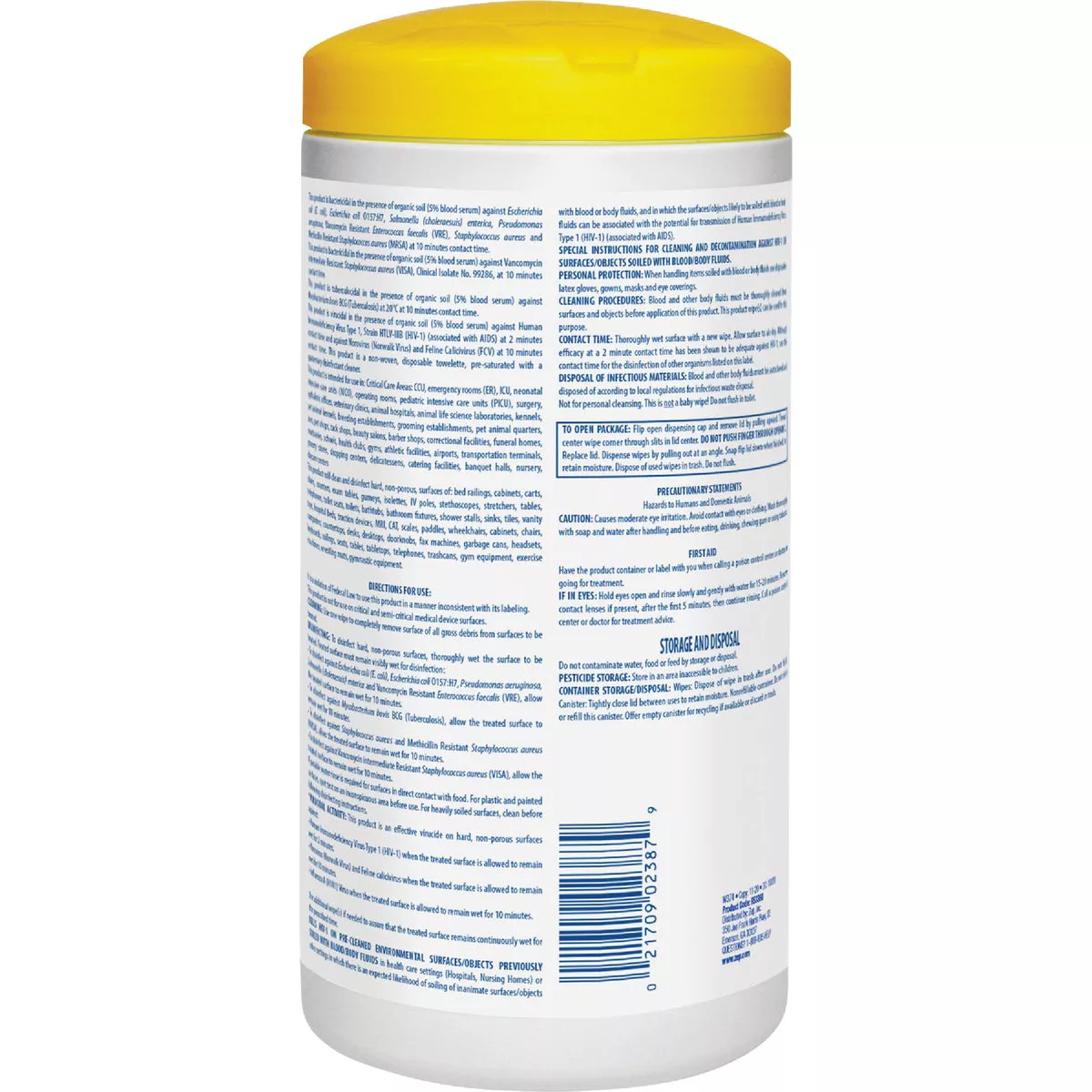 Zep Clean'ems Spirit II Disinfectant Towelettes (80-Count)