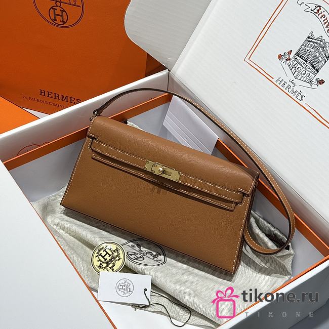 Hermes Elan Bag Cognac Gold 28cm