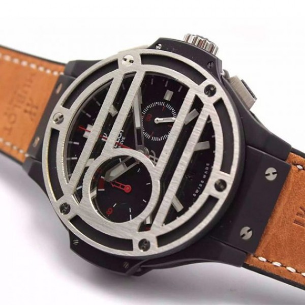 Replica Hublot Big Bang 44mm Black Dial Chukker Bang SS A7750 - Elite Watch Atelier