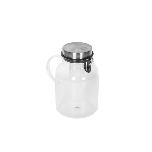 2000ml High Borosilicate Glass Water Pitcher Restaurant Applicable Tea & Fruit Infuser Tumbler Premium Glass Drinkware