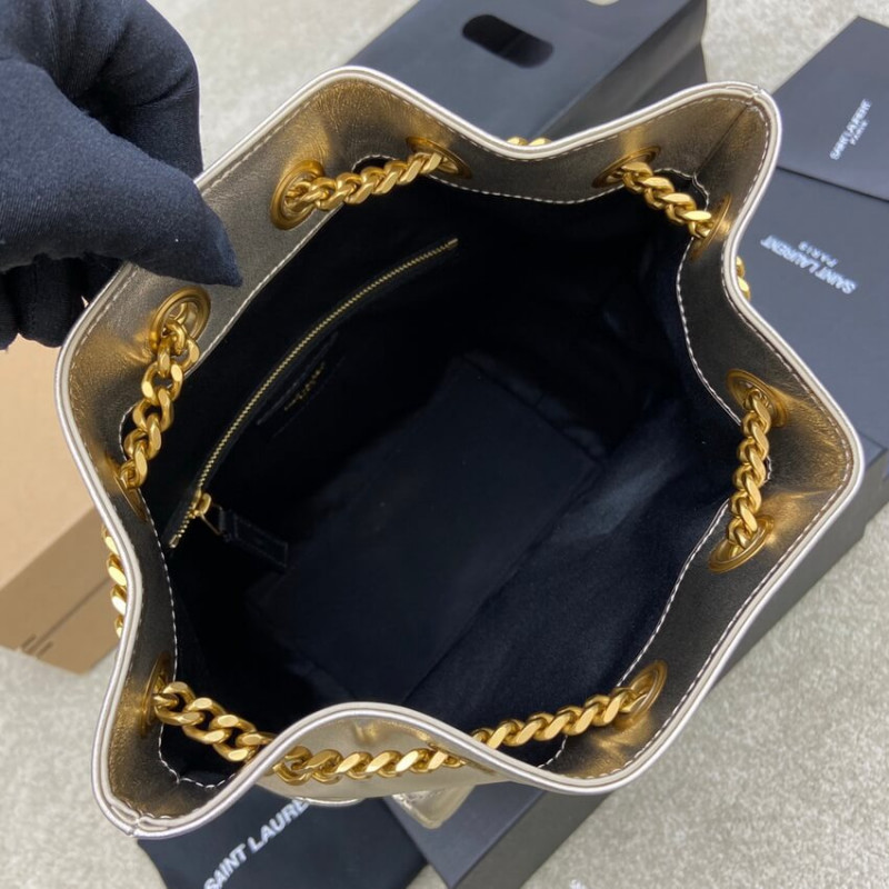Replica Ysl Saint Laurent Joe Backpack 672609 In Champagne Gold Lambskin1:1High-quality replica