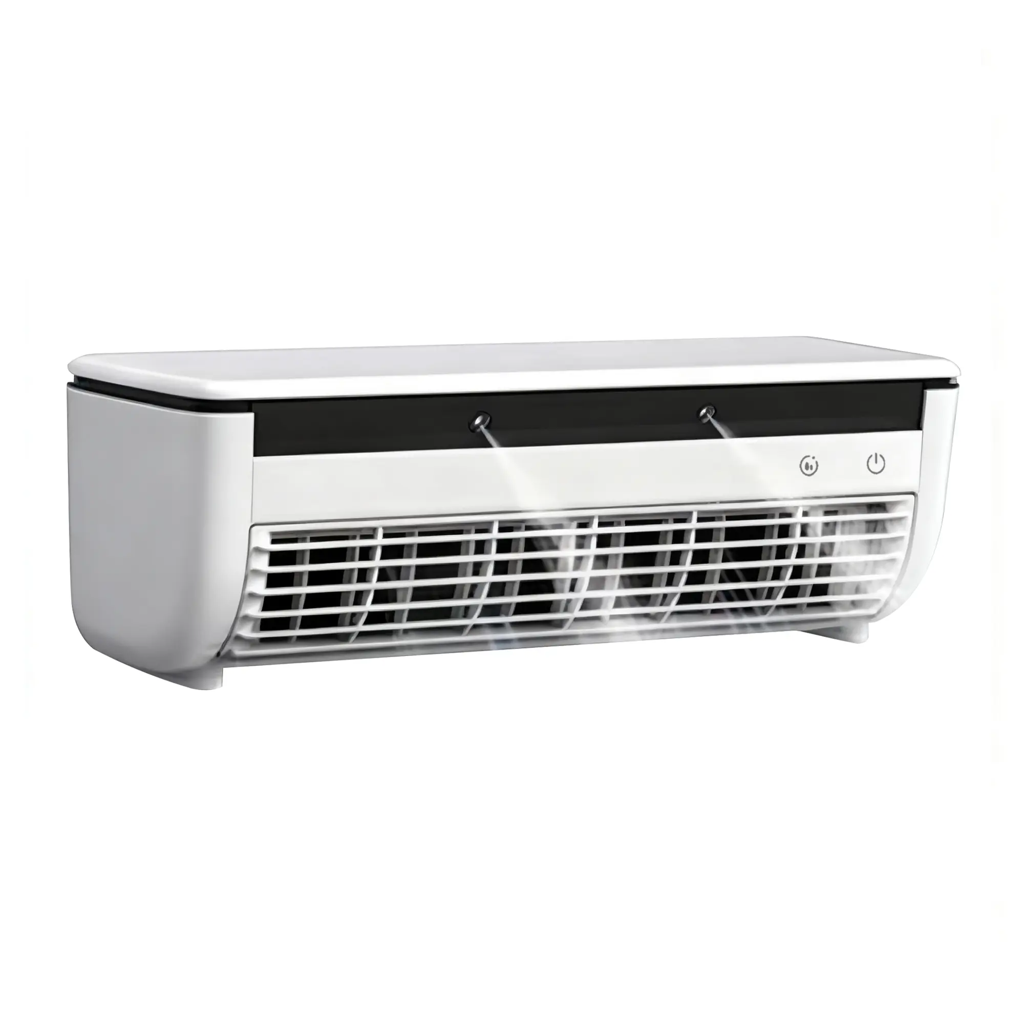 Portable RV Ice Mist Fan | Can be used standing or mounted on the wall | Strong wind with humidifying function, comes with remote control, suitable for kitchen, outdoor, and RV use | 6000mAh high-performance battery, RV fan, cooling fan