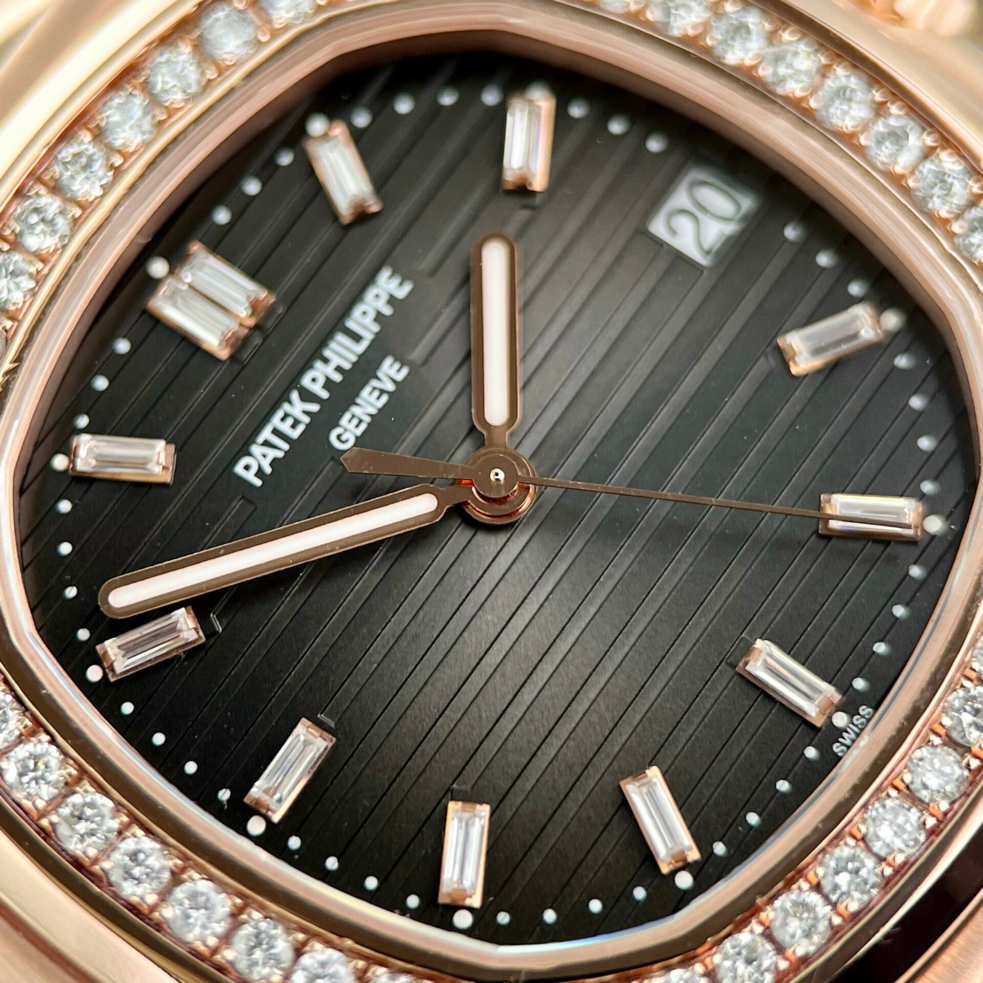 Patek Philippe 5711 Natural Diamond Replica Watch 18K Gold Wrapped 40mm - Top club