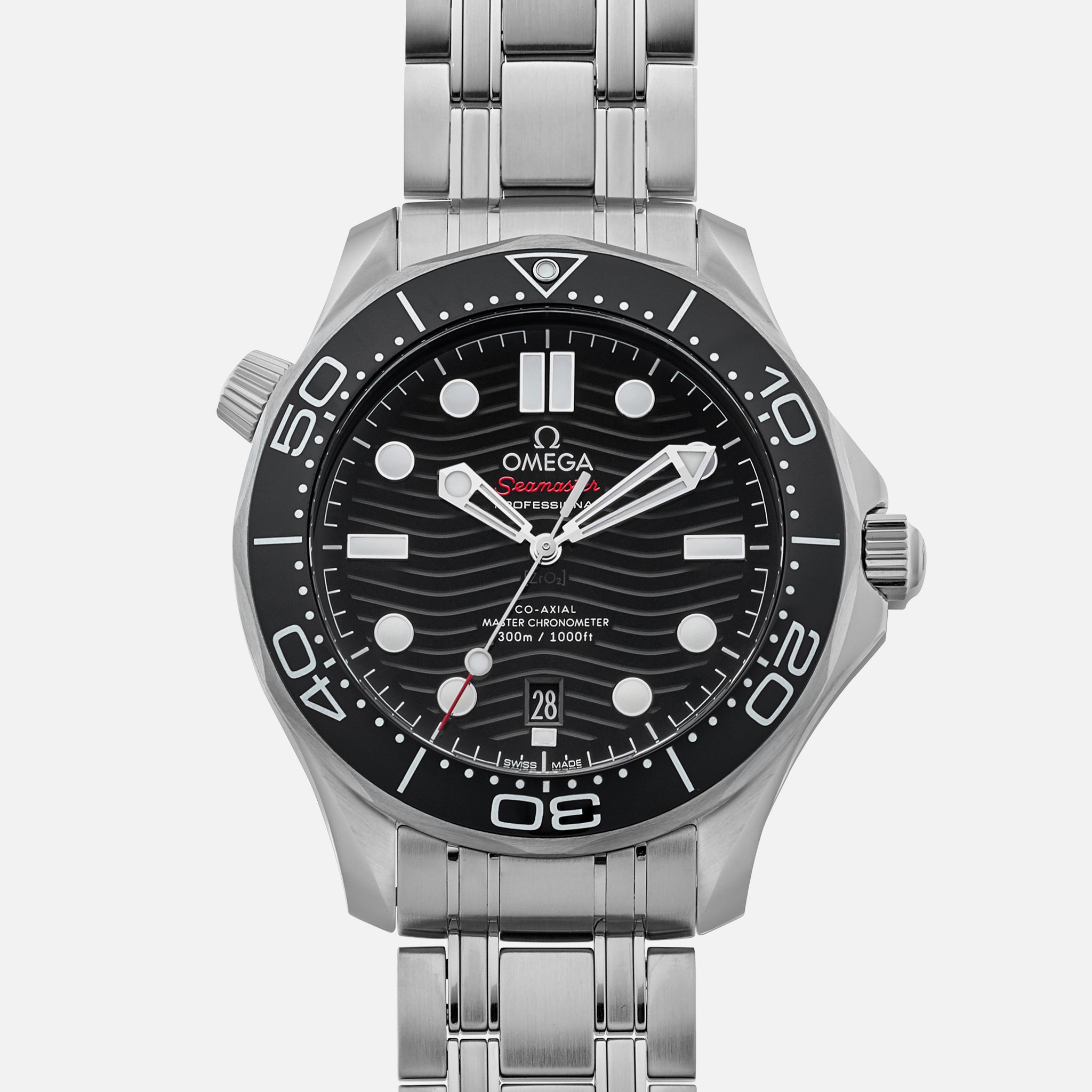 Seamaster Diver 300M Co-Axial Master Chronometer 42mm Black Dial On Bracelet(1:1 replica) - Elite Watch Atelier