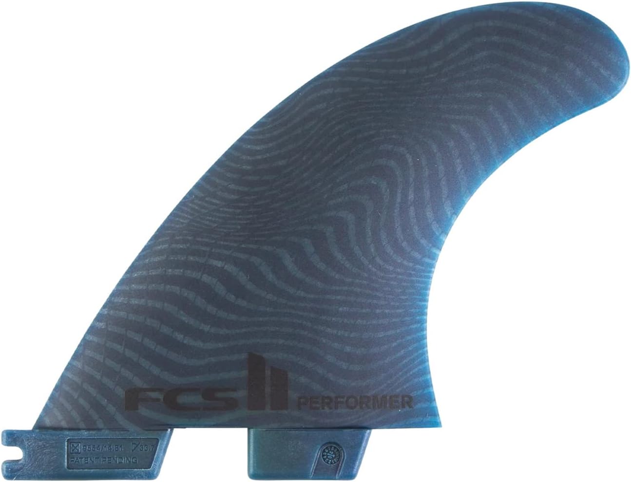 FCS Performer Eco Neo Glass Surfboard Fins (Medium, Quad (4 Fins)), Blue