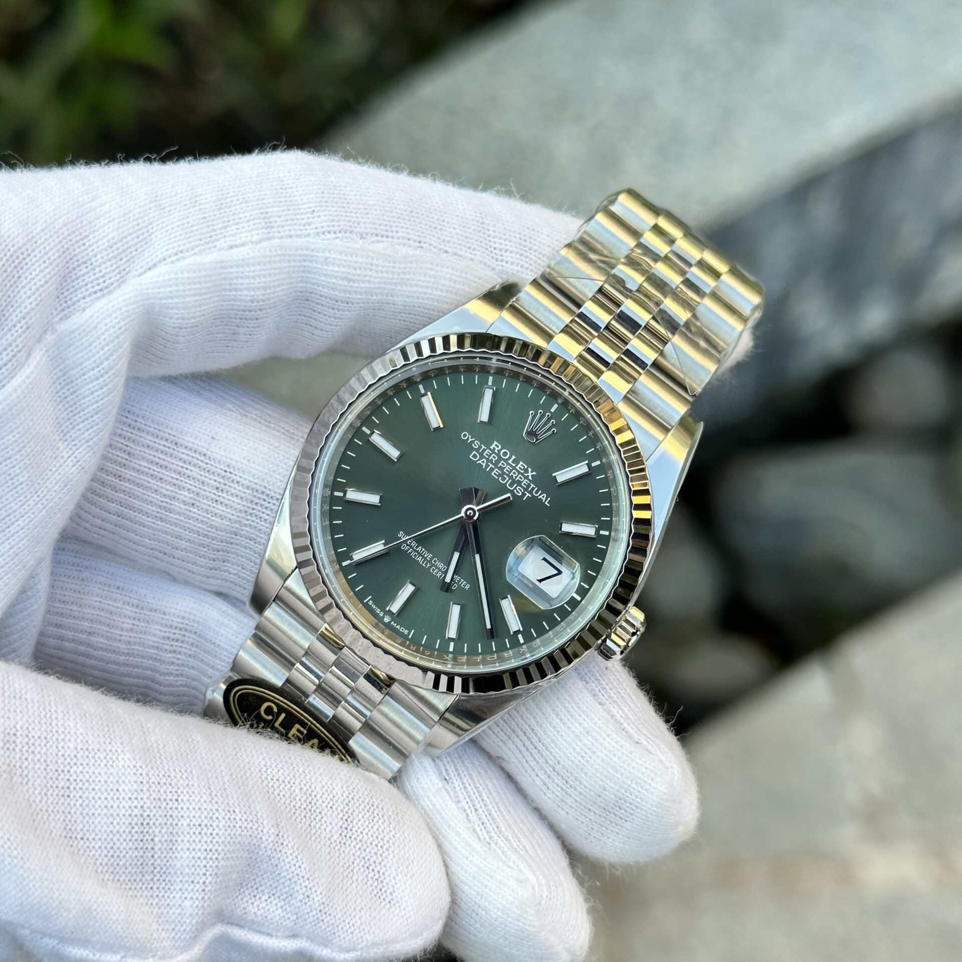 Rolex DateJust 126334 Green Dial Jubilee Strap Clean Factory 36mm - Elite Watch Atelier