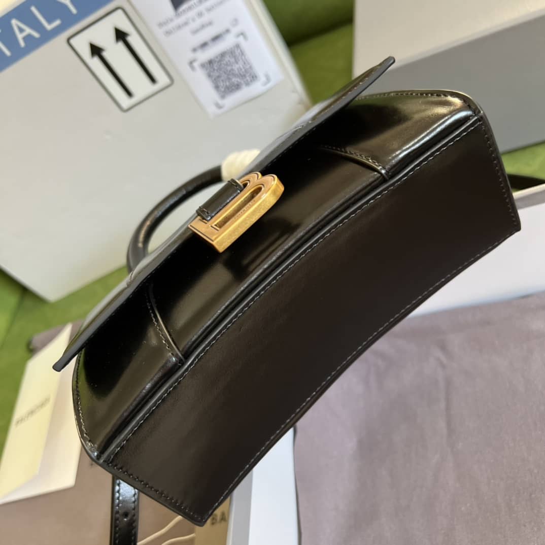 Balenciaga Hourglass Leather Top Handle Replica Bag - Replicaclubs