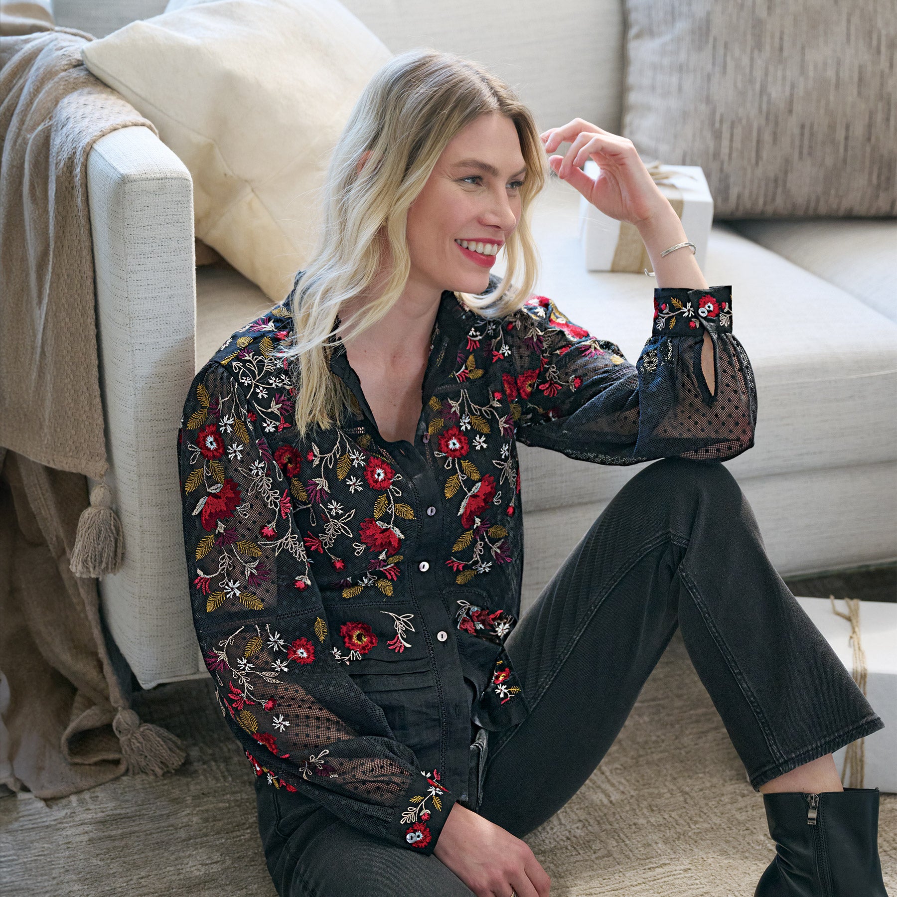 Beaumont Blooms Top - Sundance Clothing