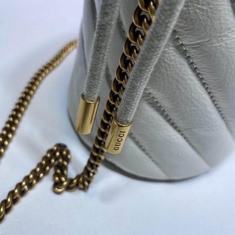 Replica Gucci Gg Marmont Mini Bucket Bag 575163 White1:1High-quality replica