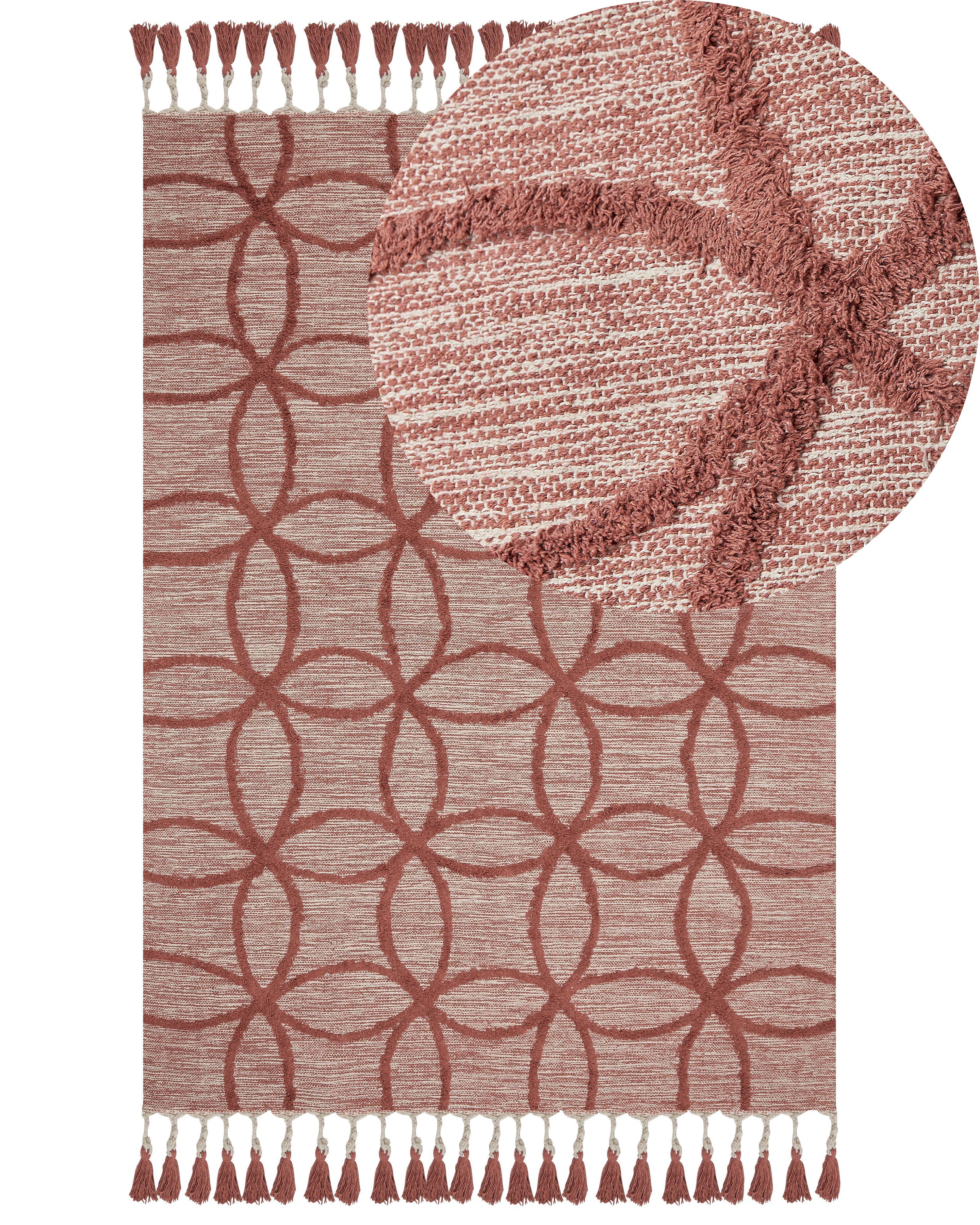 Rug KIRSEHIR Red 160 x 230 cm Cotton
