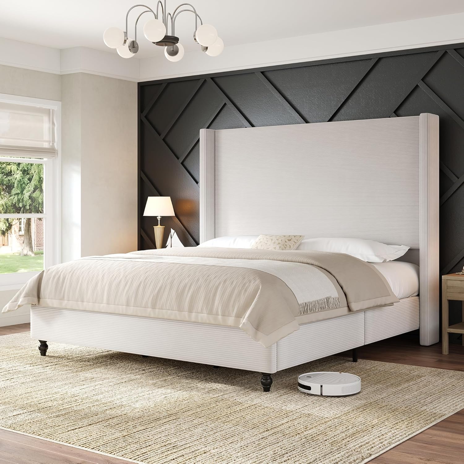 AMERLIFE King Size Bed Frame with 65