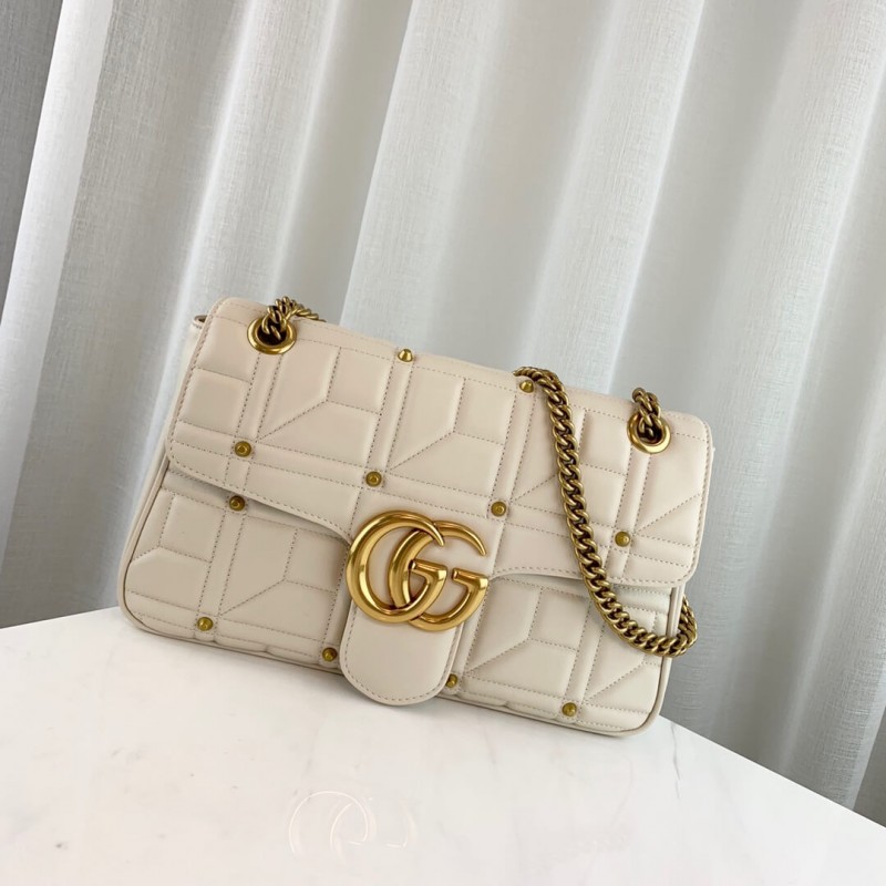 Replica Gucci Gg Marmont Matelasse Shoulder Bag With Studs 4434961:1High-quality replica