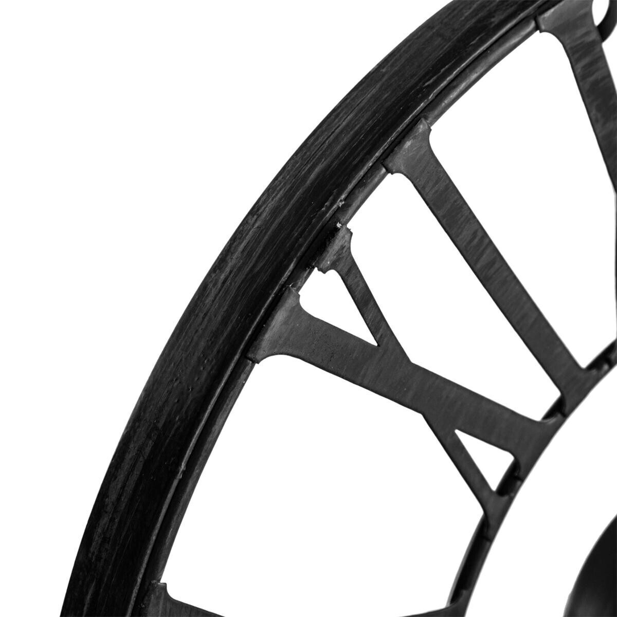 Clock , metal "Andras" Black, D.37 cm