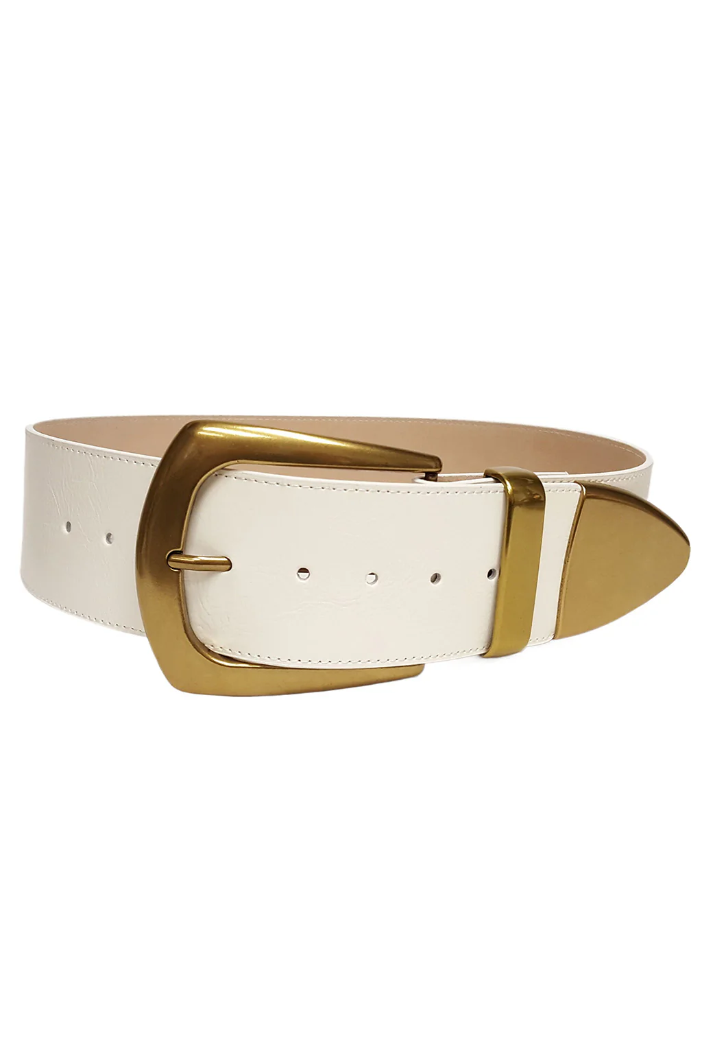 Jasper White And Gold Statement Belt