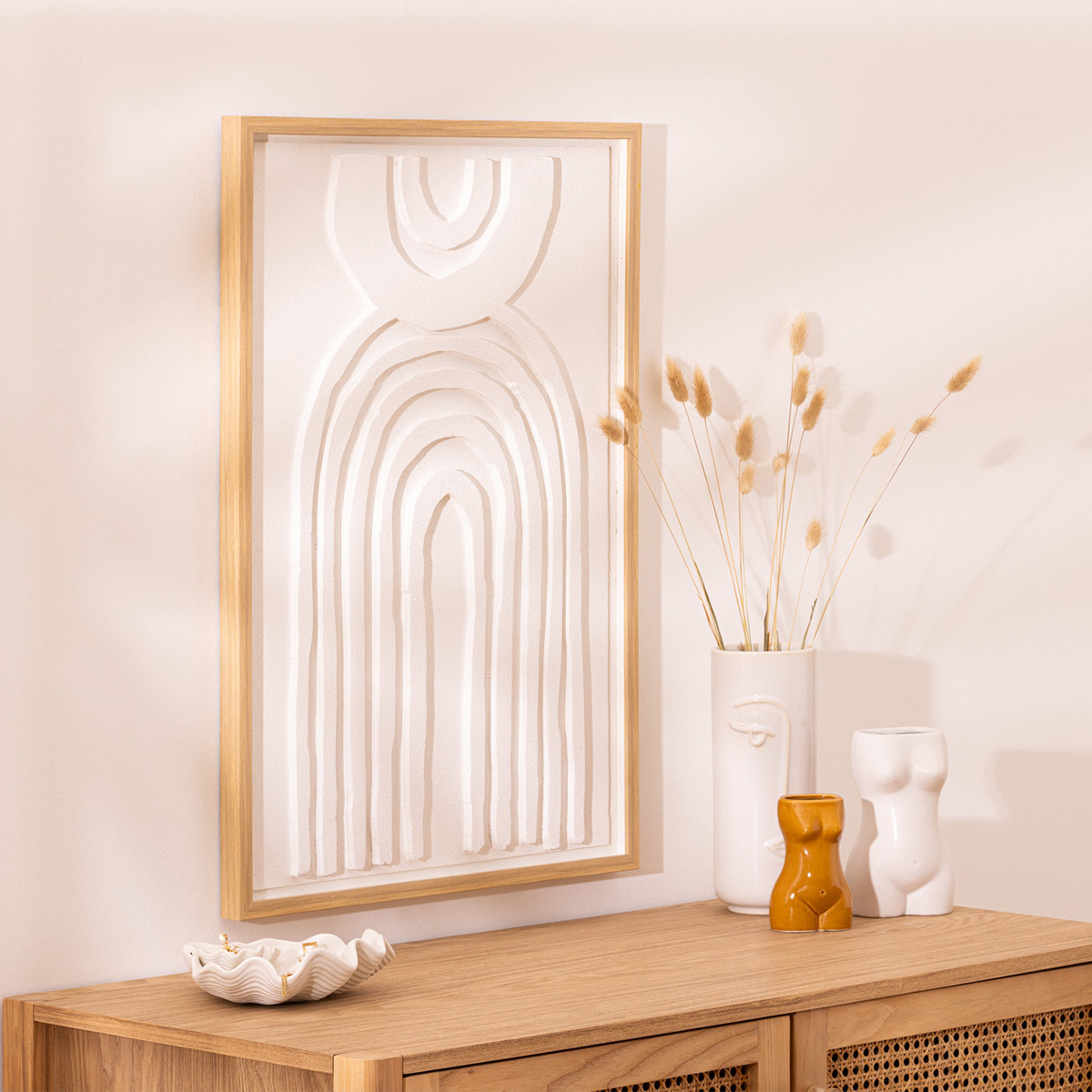 "Bobby" wall decoration White, 50x70 cm