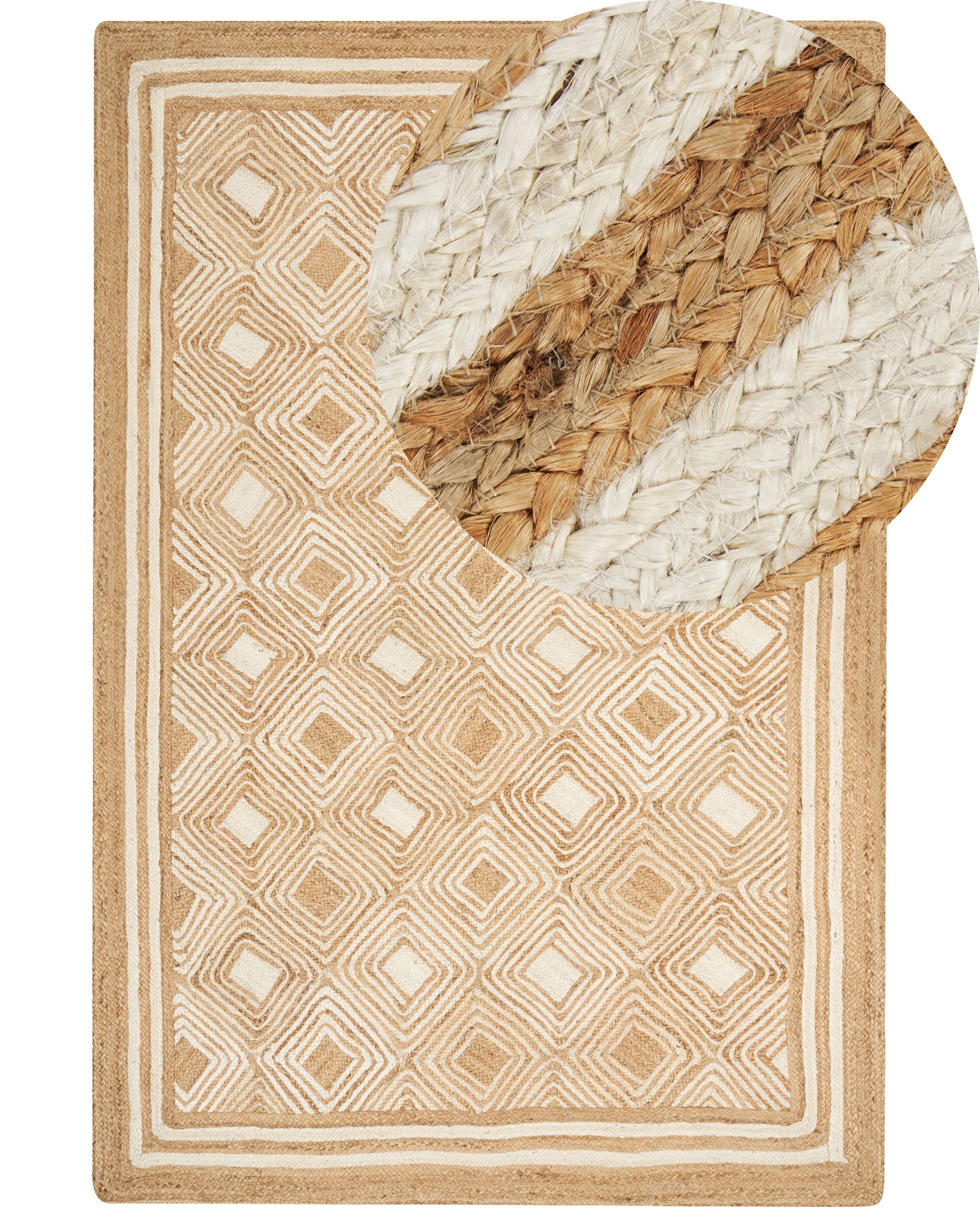 Rug MENGEN Beige 200 x 300 cm Jute