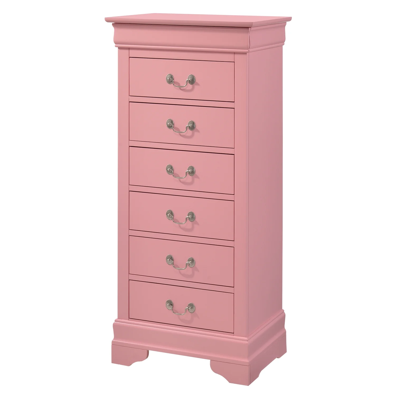 Glory Furniture Louis Phillipe 7 Drawer Lingerie Chest in Cherry - Image 57