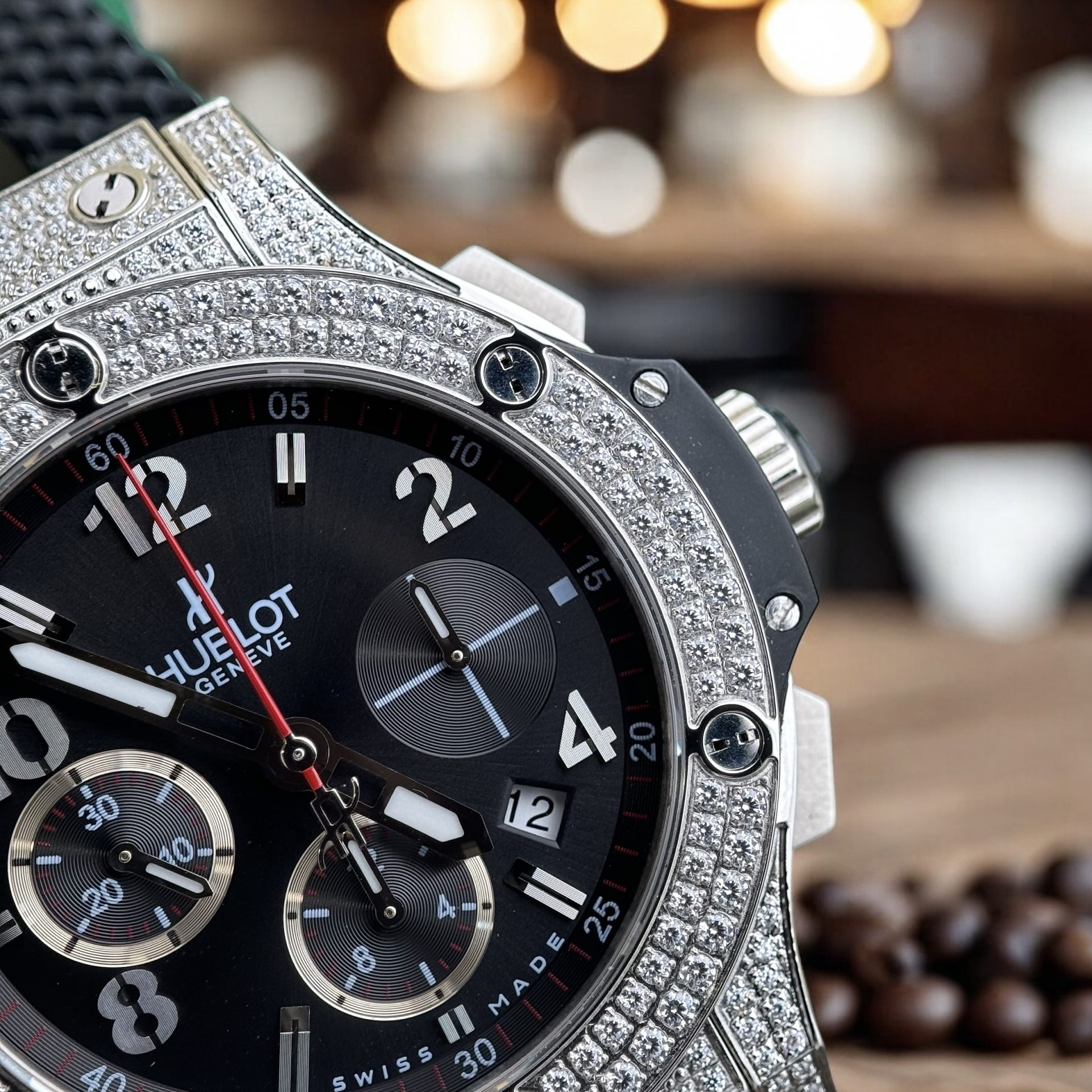 Hublot Rep 11 Watch Big Bang Chronograph Diamonds 44mm - Top club