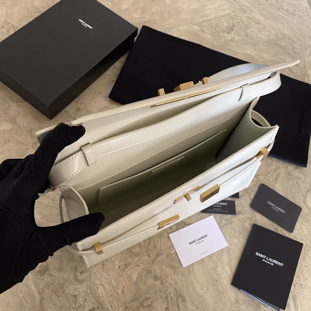 MANHATTAN MEDIUM SHOPPING BAG IN BOX SAINT LAURENT LEATHER1:1High-quality replica
