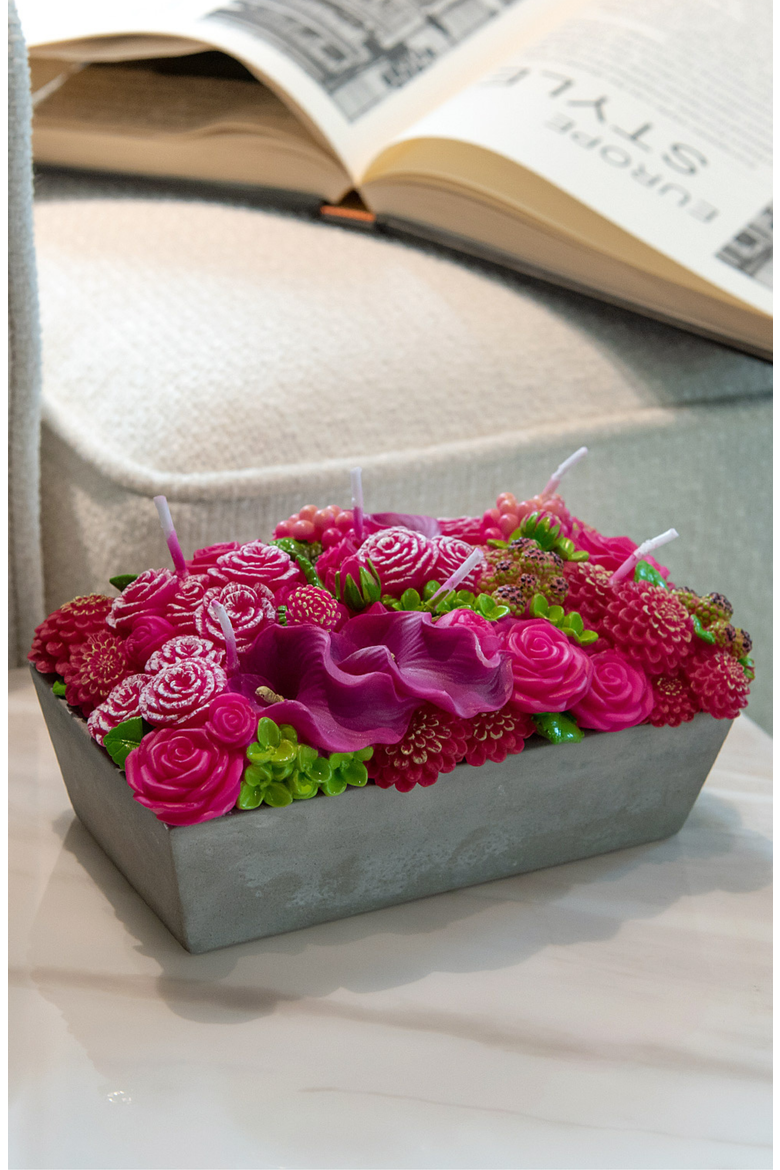 Floral Fusion Arrangement Candle