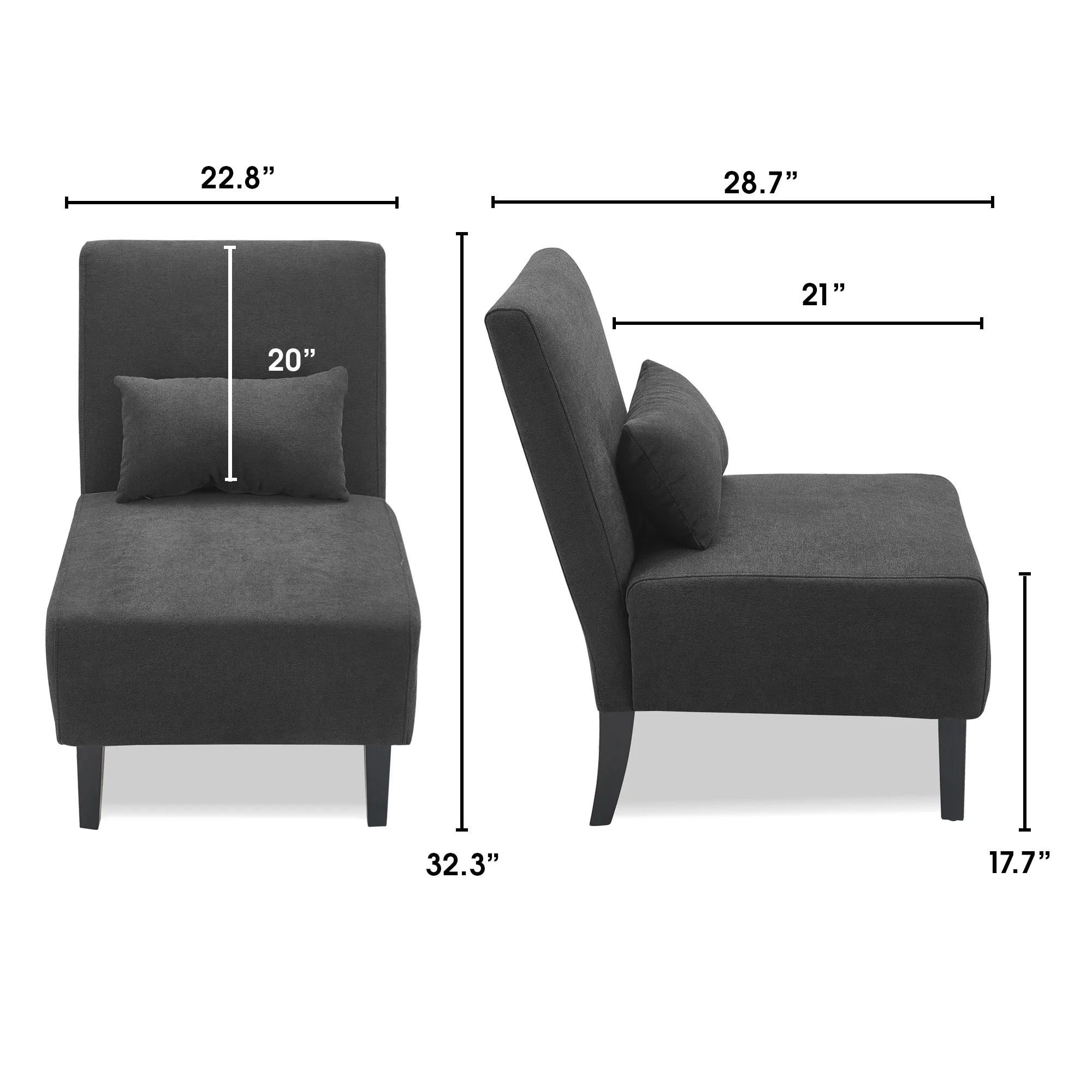 Serta Palisades Slipper Chair Pebble Gray - Image 13