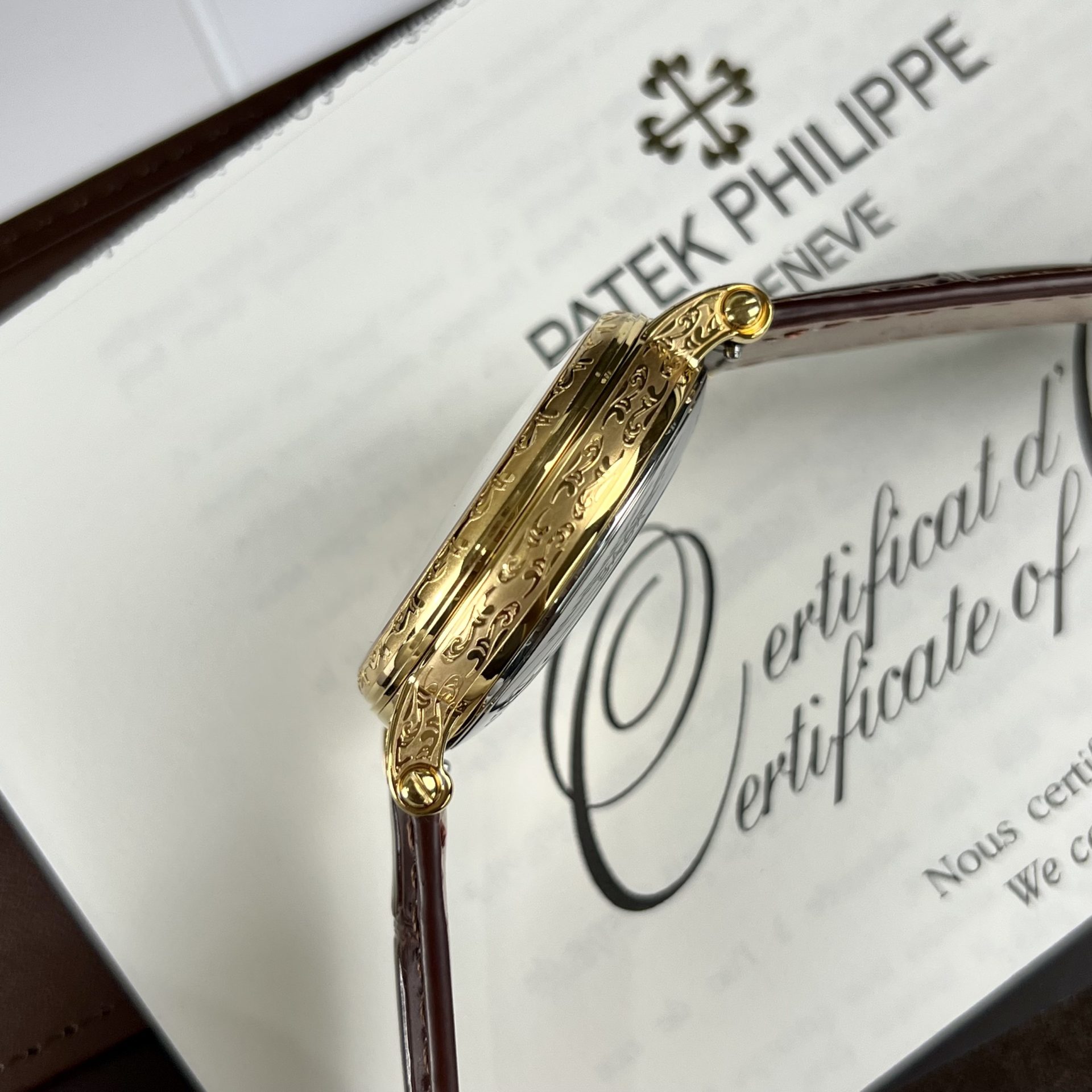 Patek Philippe Replica Watch Grand Complications 5160R Leather Strap 38mm - Top club