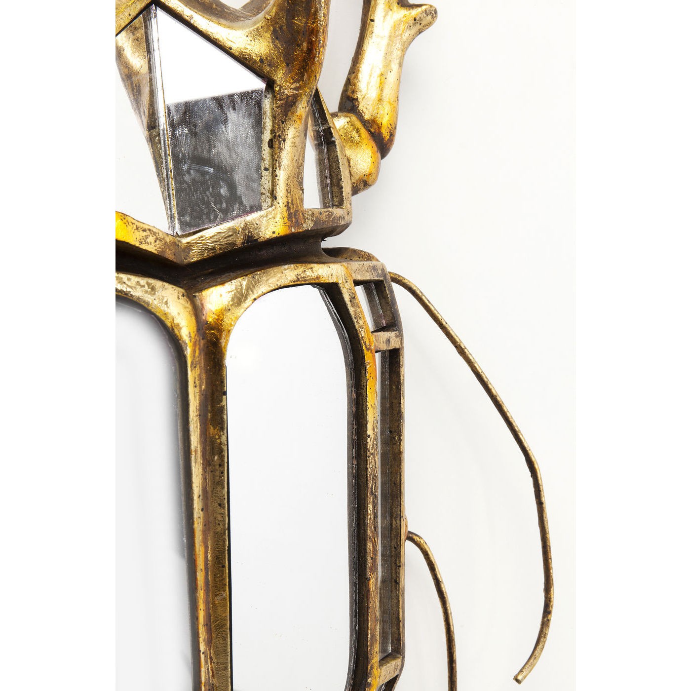 Wanddecoratie spiegel scarab Kare Design