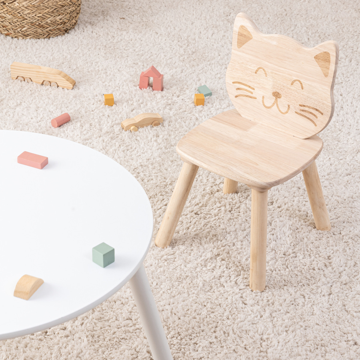 Children's cat chair "Pia" Brown