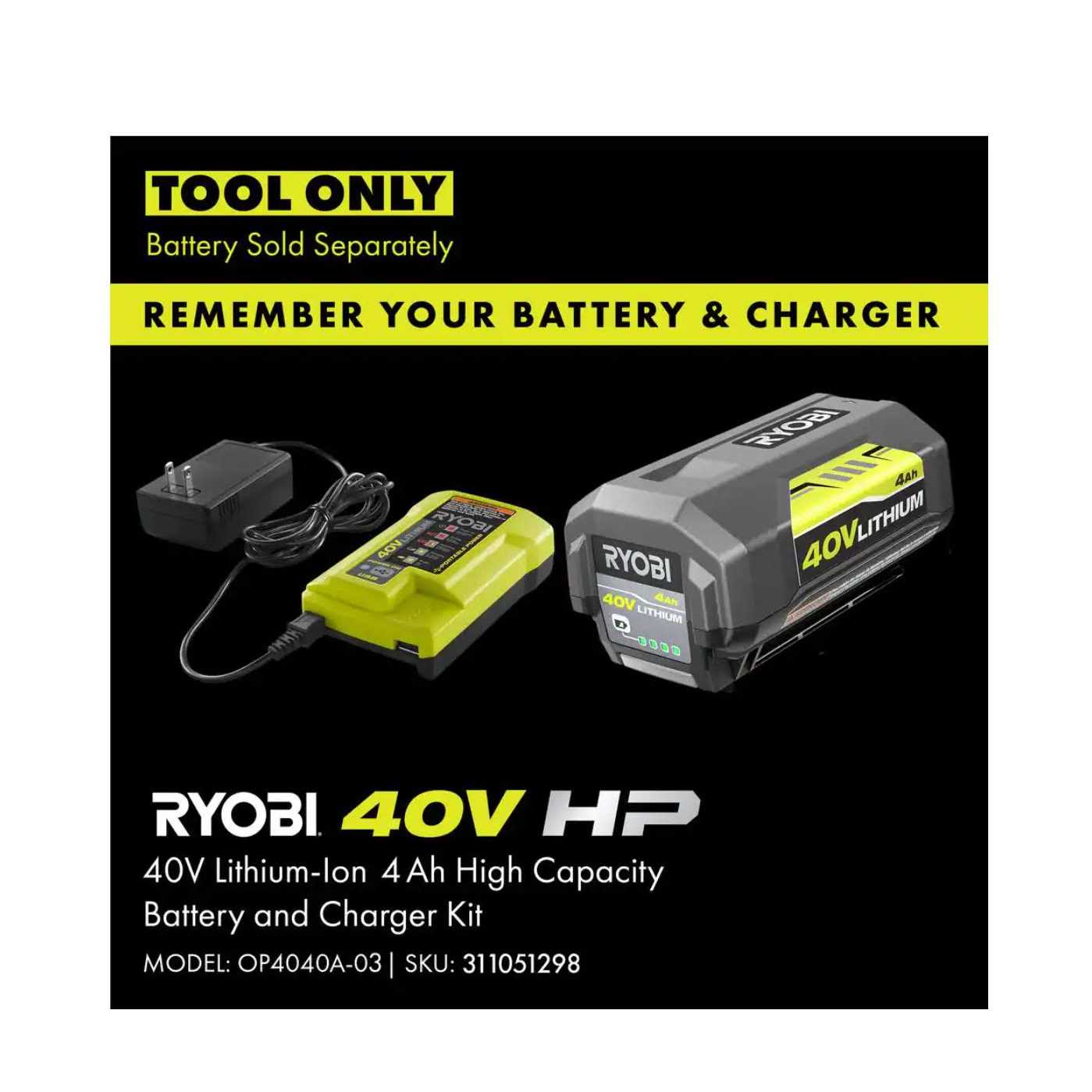 RYOBI 40V Brushless 16 in. Cordless Battery Chainsaw - Image 3 RYOBI 40V Brushless 16 in. Cordless Battery Chainsaw - Image 3