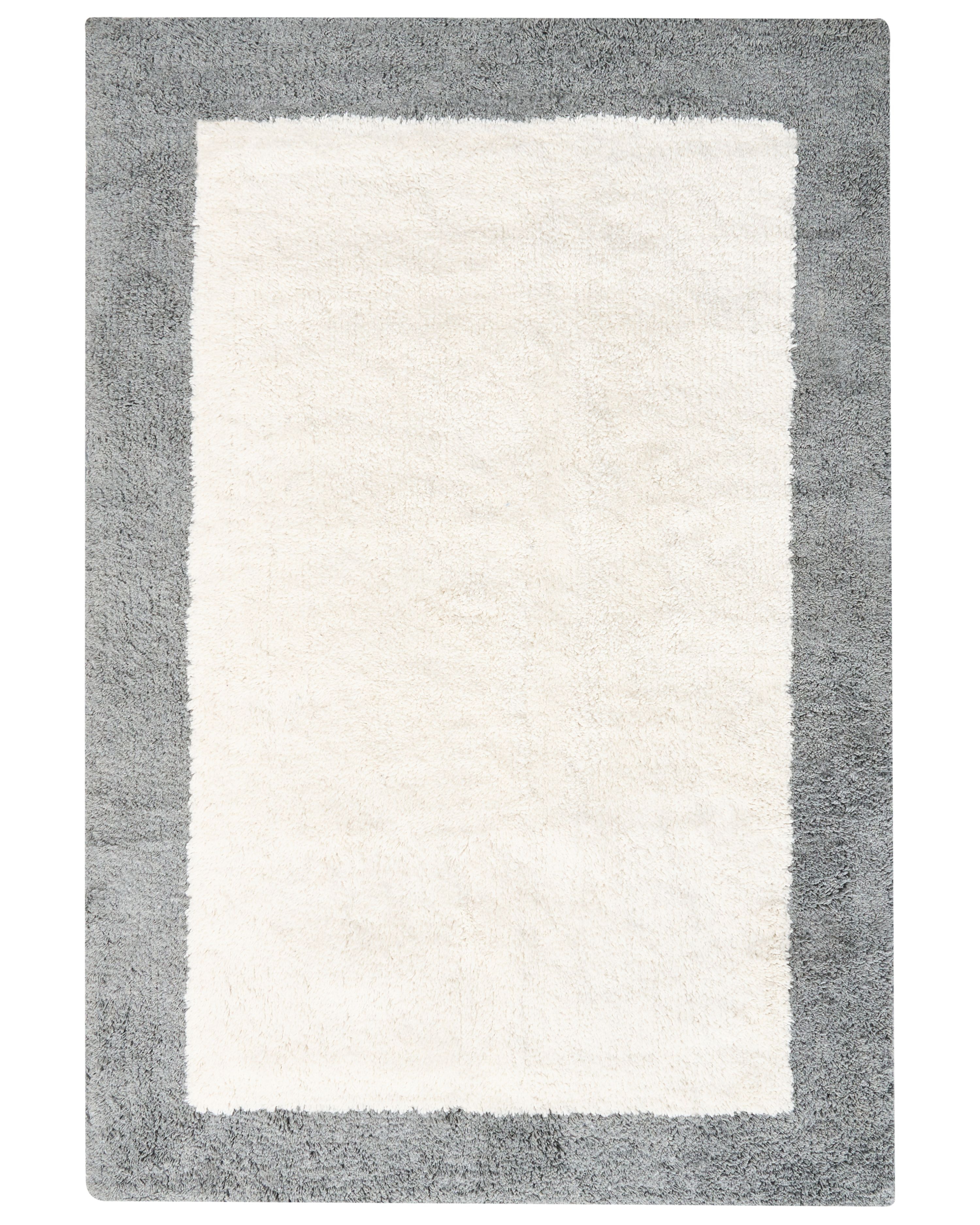 Bath Mat KABRI Grey/ Beige 60 x 90 cm Cotton