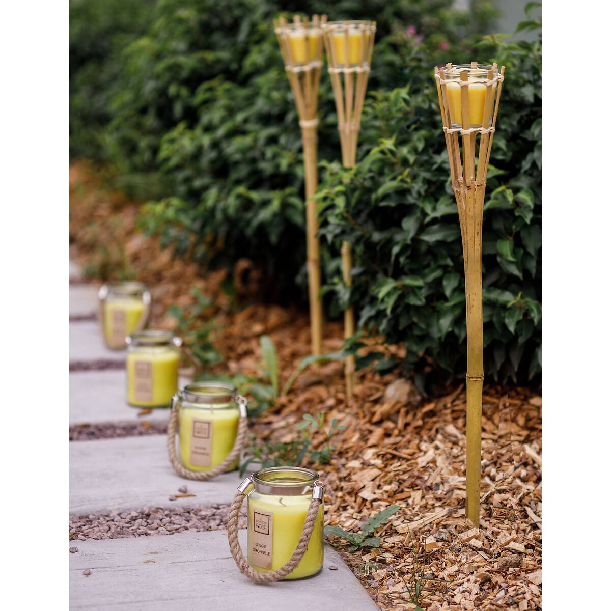 Scented candle torch Lemongrass, 110g