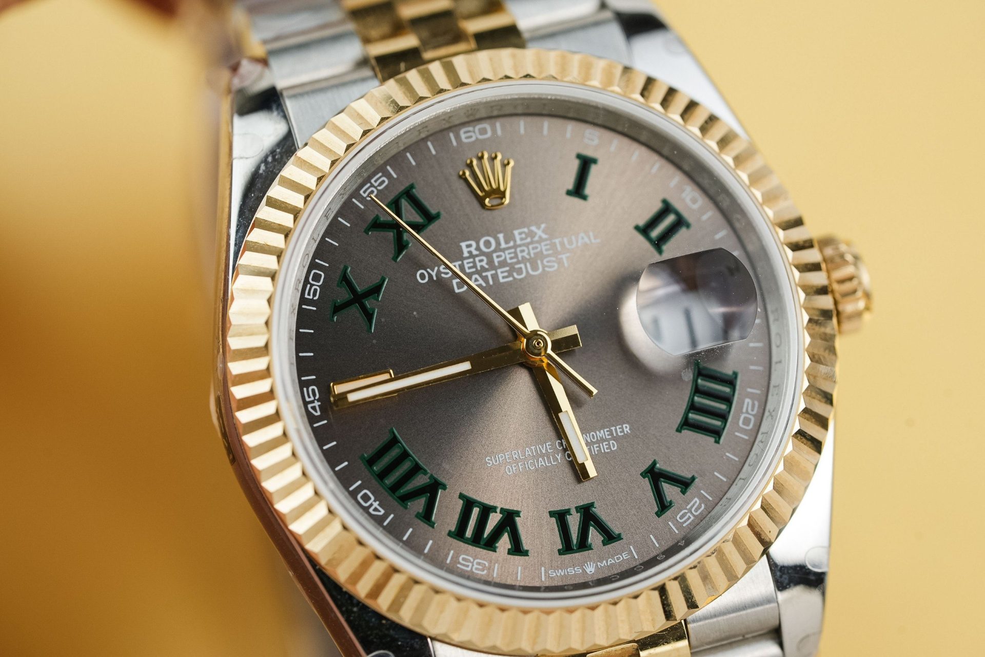 Rolex Rep 11 Watch DateJust 126231 Wimbledon Dial Gold Wrapped GM Factory 36mm - Elite Watch Atelier