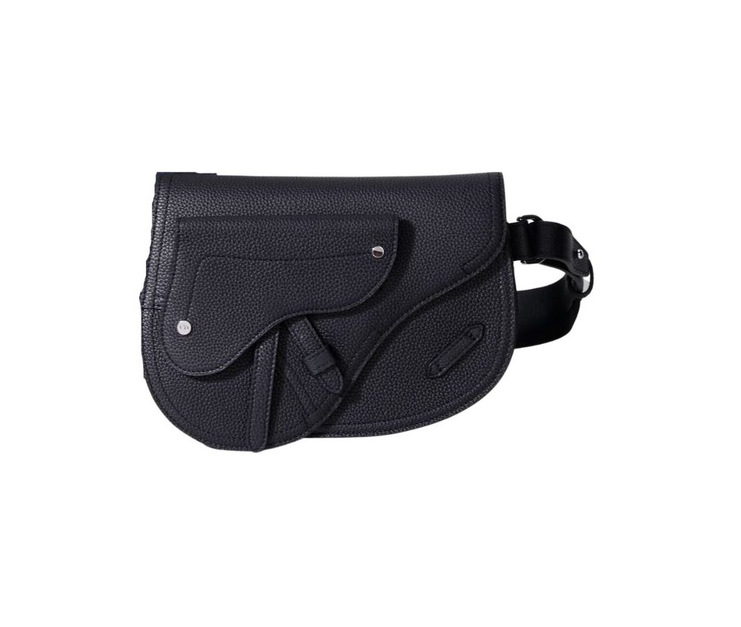 The Saddle Pouch Black For Women‎ 9.5in/24cm CD1:1High-quality replica