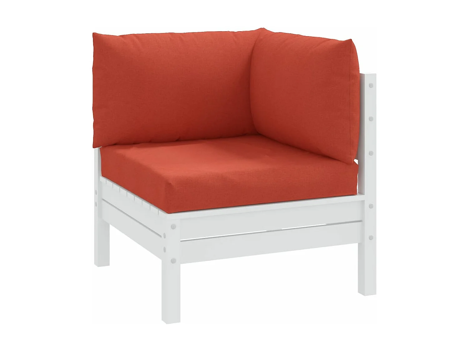 Coussins de palette lot de 3 rouge mélangé tissu
