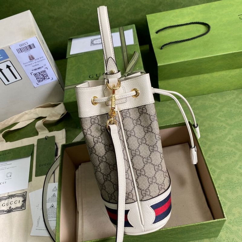 Replica Gucci Ophidia Small Gg Bucket Bag 550621 White1:1High-quality replica
