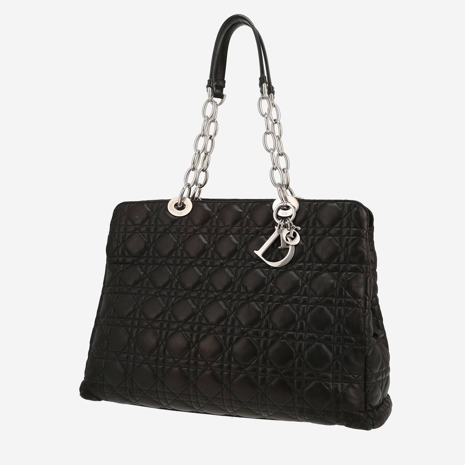 Dior handbag in black leather cannage1:1High-quality replica