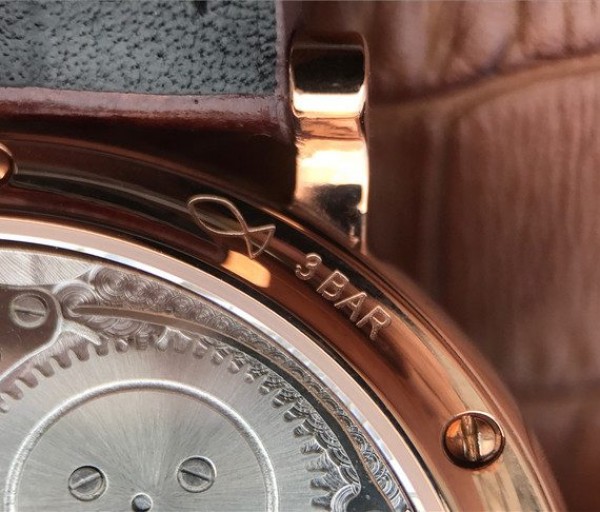 Replica IWC Vintage IW544803 White Dial RG Brown Leather Strap - Top club