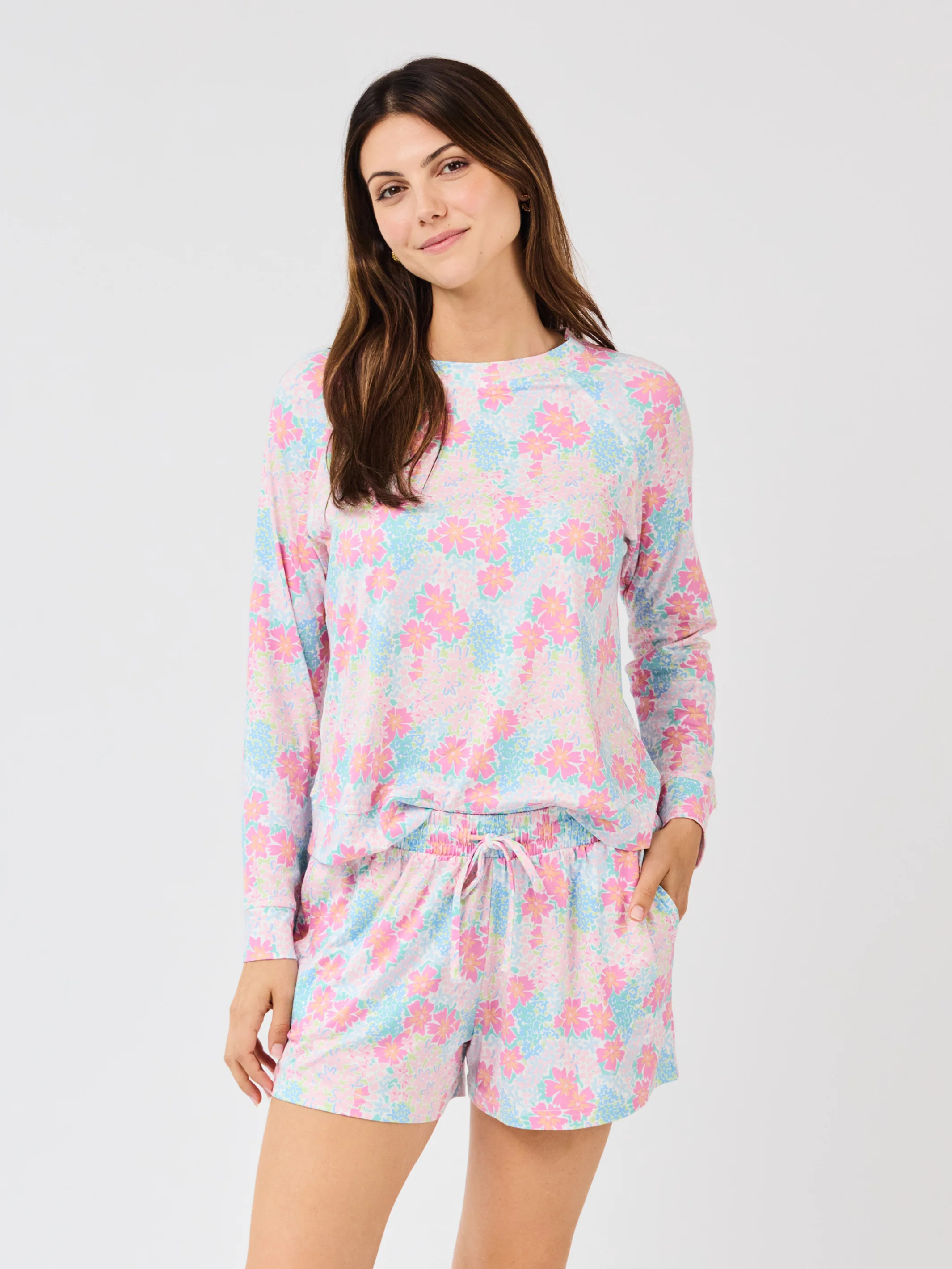 Women's Annie Shorts Set | Primrose Path Multi