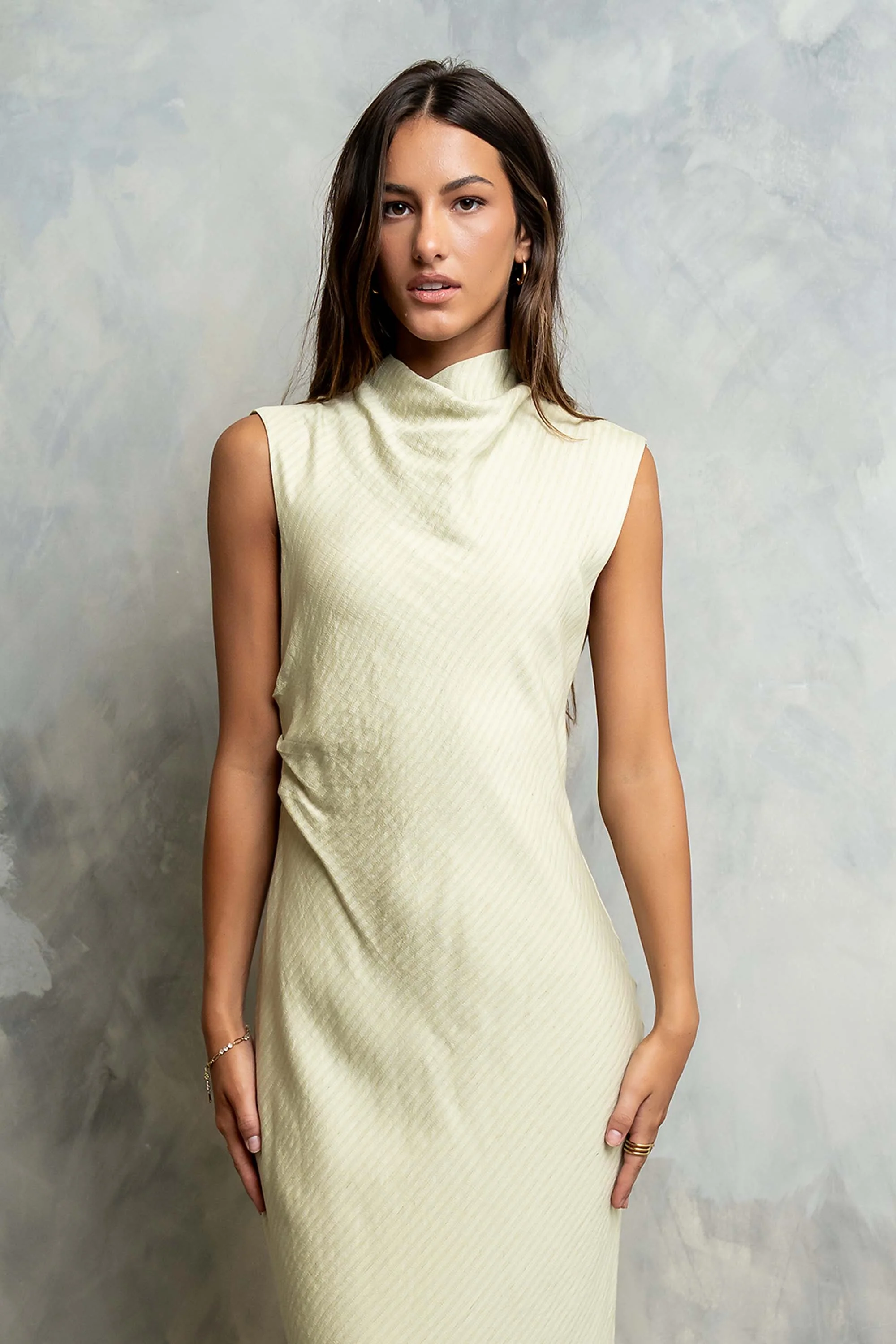 Shay Midi Dress in Green