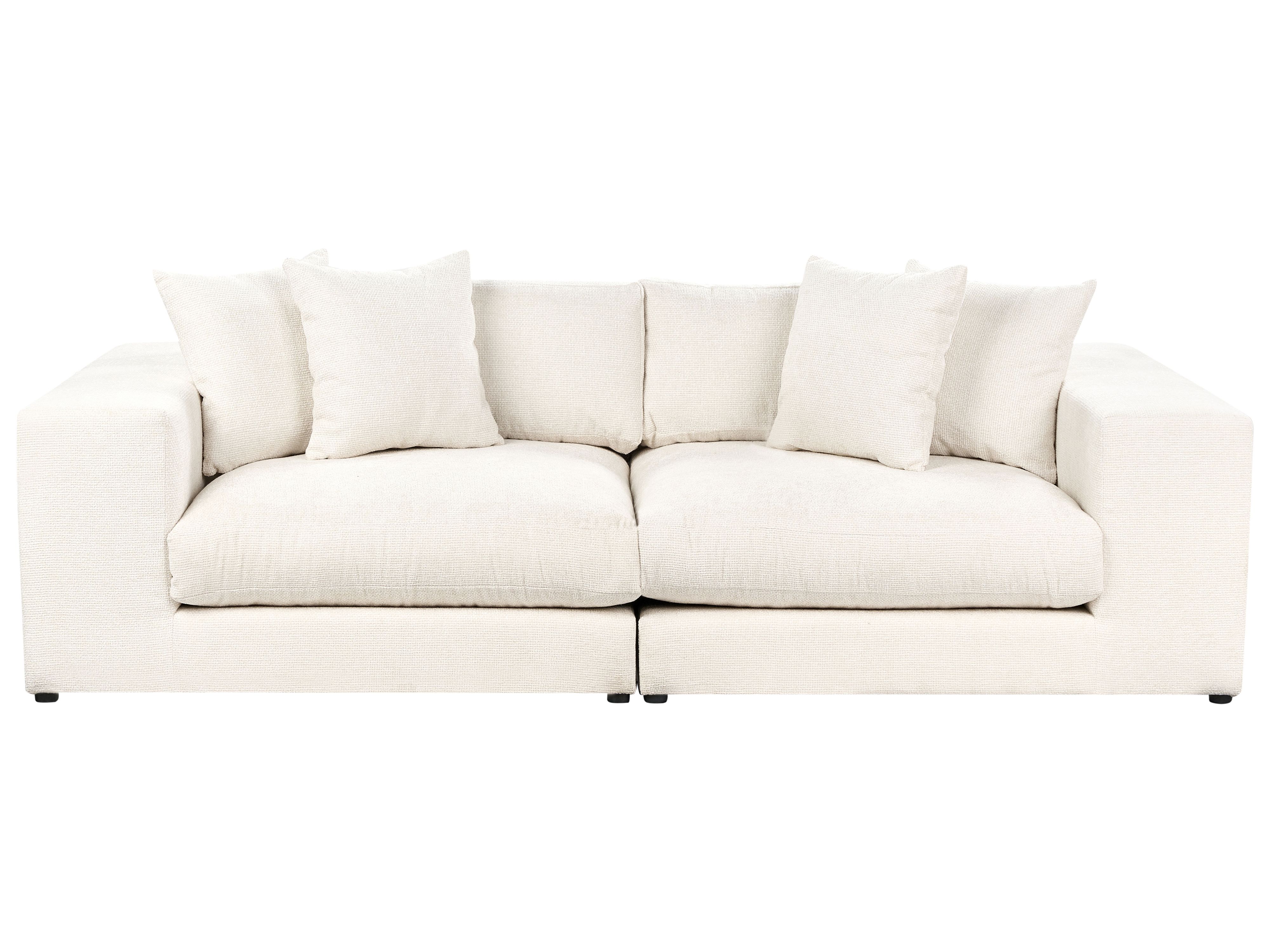 Sofa 3 Seater GLORVIKA II Fabric Off-White